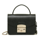 FURLA フルラ ショルダーバッグ BFY9 METROPOLIS MINI TOP HANDLE POCHETTE CROSS メトロポリス ミニ トップ ハンドル ポシェット クロス 791266 ブラック ブランドバッグ レディース 本革 新品 未使用 プレゼント 女性 誕生日