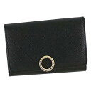 ブルガリ BVLGARI ブルガリブルガリ 二つ折り財布 コンパクト財布 ブラック 黒 ブラック ゴールド 二つ折り 財布 レディース メンズ グレインレザー 新品 本革 レザー ブランド 50代 40代 30代 20代 革 大容量 カードポケット ウォレット カードポケット大容量 クリスマス