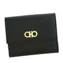 サルバトーレ フェラガモ Salvatore Ferragamo 財布 二つ折り 折りたたみ 財布 22C880 674190 ガンチーニ NERO ブラック