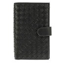 ボッテガヴェネタ BOTTEGA VENETA 財布 イントレチャート ナッパ コンチネンタルウォレット 121060 V001N 1000 小銭入れ付き 二つ折り財布 ネロ NERO ブラック 黒