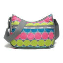 レスポートサック ショルダーバッグ LeSportsac 7520 D349 CLASSIC HOBO クラシック ホーボー 斜めがけショルダー ELECTRO グレー+マルチカラードット