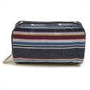 レスポートサック LeSportsac ポーチ コスメポーチ RECTANGULAR COSMETIC レクタンギュラー コスメティック INDIGO STRIPE ストライプ柄ネイビー系 6511 E124