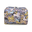 レスポートサック LeSportsac ポーチ 化粧ポーチ マルチポーチ 7121 F304 EXTRA LARGE RECTANGULAR COSMETIC エクストララージレクタンギュラーコスメティック KON AND FRIENDS マルチカラー