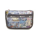 レスポートサック LeSportsac ポーチ 化粧ポーチ メイクポーチ 7315 K778 TRAVEL COSMETIC トラベル コスメティック TOM AND JERRY COMIC トムとジェリー コラボレーション グレー系マルチ