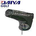 DAIYA/ダイヤ PGA WGC キャデラック パターカバー PC-3008 ピン型 黒/ブラック(90) カッコいい エナメル ヘッドカバー 日本正規品 【P25Apr15】【TP】