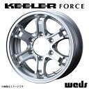 キーラーフォース アルミホイール(1本) 17x7.5 +25 139.7 6穴(シルバー) / 17インチ KEELER FORCE