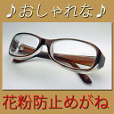 花粉予防【伊達めがね風】のおしゃれな花粉防止メガネ　スカッシー男女兼用・花粉症対策メガネ・ゴーグル・2色　花粉73％カット【あす楽対応】