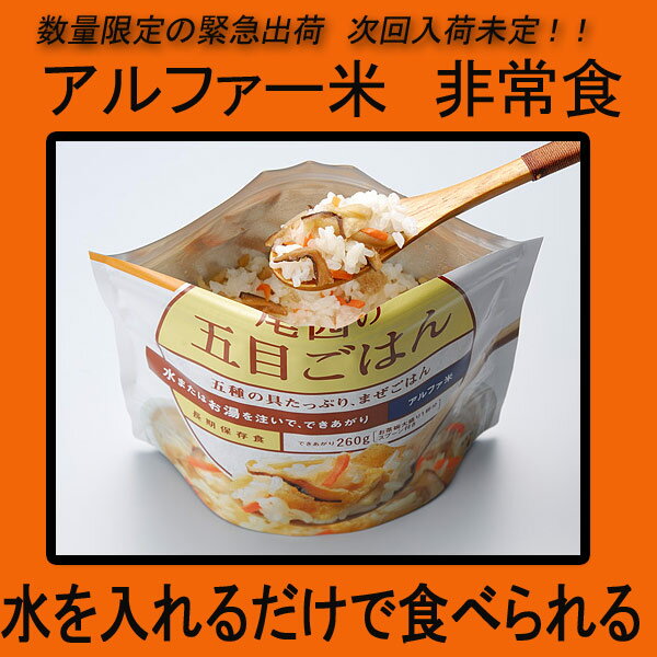 【非常食　保存食】アルファ米 【40食セット】　賞味期限5年間　アルファ化米　アルファー米　尾西食品　防災グッズ40食バラエティーセット◆尾西食品の非常食 アルファ米　防災グッズ