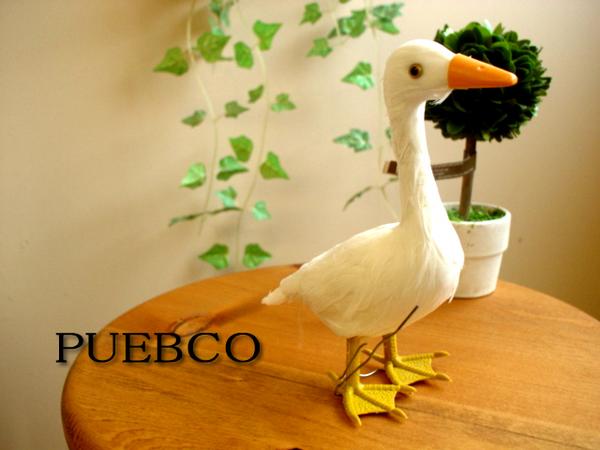 PUEBCO（プエブコ）アヒル　ダック　/リアル鳥の置物オブジェ雑貨　通販【SBZcou1208】リアルで可愛い鳥オブジェシリーズ置物ナチュラル北欧系のお部屋に是非♪