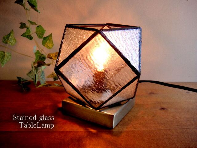 ステンドグラステーブルランプクリア　143　フロアランプ卓上照明　カフェ風ランプレトロモダ…...:auc-select:10008858