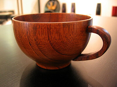 スープカップ　(木製 漆器)温かみのある木製スープカップ　