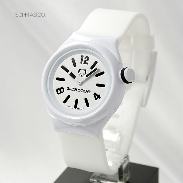 ワイズ アンド オープ 腕時計 wize ＆ ope オールオーバー All over ホワイト アナログ クォーツ腕時計 SH-ALL-1 [WAT30]