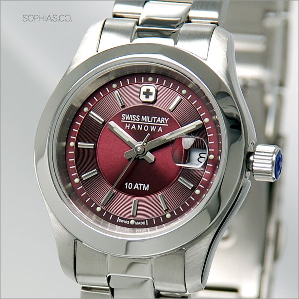 スイスミリタリー SWISSMILITARY 腕時計 ELEGANT PREMIUM エレガント プレミアム ワインレッド レディース ML310 [WAT13]