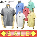 【40%OFF!セール】ブラック&ホワイト / ブラック アンド ホワイト/春夏モデル!快適ドライ・UVカット半袖ポロシャツ(メンズ)ゴルフウェア Y
