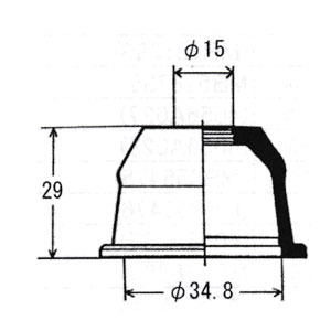 タイロッドエンドブーツ ボンゴトラック SKF2L 用 DC-1112A 大野ゴム OHN…...:auc-star-parts:10178942