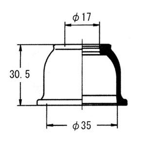 タイロッドエンドブーツ グロリア UY33 用 DC-1530 大野ゴム OHNO 582…...:auc-star-parts:10177910