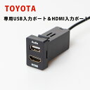 トヨタ車用 TOYOTA【Aタイプ】USB入力＆HDMI入力 スイッチパネル 約33×22mm プリウス アルファード ノア エスティマ RAV4 ランドクルーザー車種専用