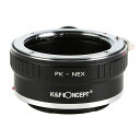 K&F Concept レンズマウントアダプター KF-PKE-T (ペンタックスKマウントレンズ → ソニーEマウント変換)三脚座付き