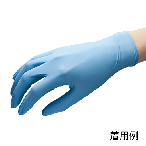 ニトリルゴム手袋 薄手タイプ M 100ピース STRAIGHT/36-119 (STRAIGHT/ストレート)