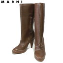 MARNI マルニ 美しいシルエット サイドファスナー ブーツ 37サイズ 【新品】【smtb-TK】【YDKG-tk】【ラッキーシール対応】【あす楽】 ブランド シューズ 23.5cm
