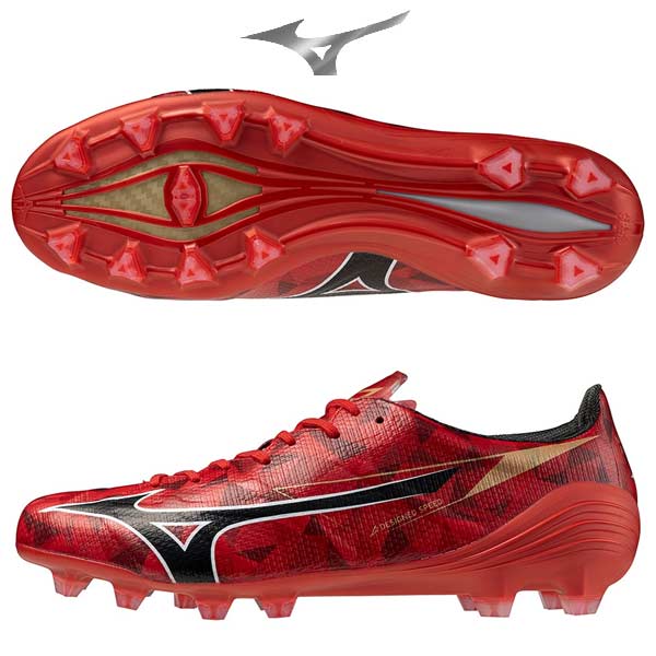 サッカー スパイク ミズノ アルファ 2 ジャパン MIZUNO α II JAPAN RUBY RED PACK シューズ ALPHA フットボール 固定式 P1GA256060 mizuno