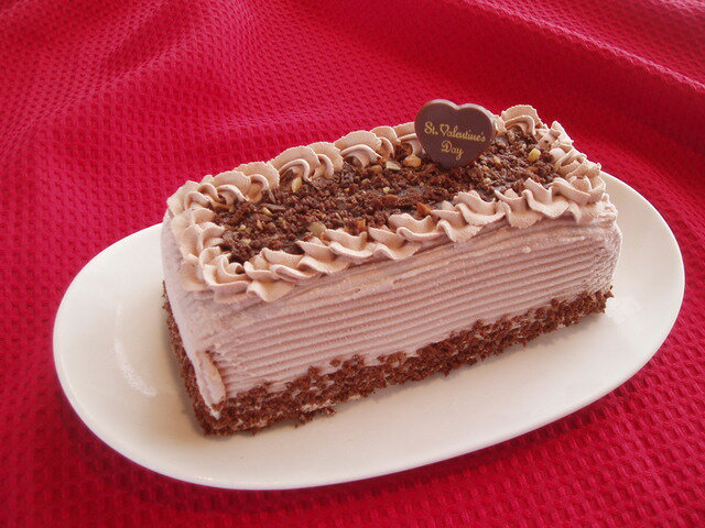 バレンタイン・誕生日・チョコアイスケーキ(ブラウニー)　　