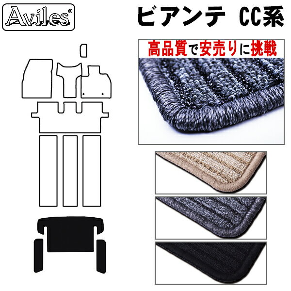 【P7倍 (12/1)限定】マツダ　ビアンテ　CC系　ラゲッジマット　フロアマット　トランクマット【高品質で最安値に挑戦】【在庫品は当日発送可】