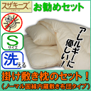 【あす楽/送料無料】【洗える布団セット】お勧め掛け敷き枕セッ...