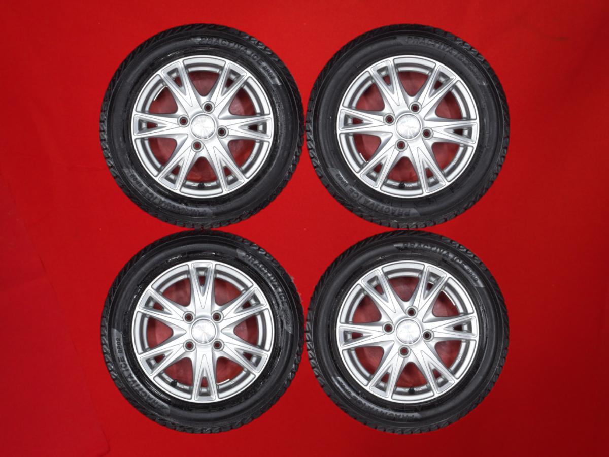 ヨコハマ PRACTIVA ICE BP02 YOKOHAMA PRACTIVA ICE BP02 155/65R13 73Q Exceeder(エクシーダー) EX6 4Jx13 +43 4/100 シルバー(銀色)系 eKワゴン ヴィヴィオ スーパーチャージャー MRワゴン eKスポーツ アルト ザッツ ライフ AZ-ワゴン モコ フレアワゴン ワゴンR ムーヴ