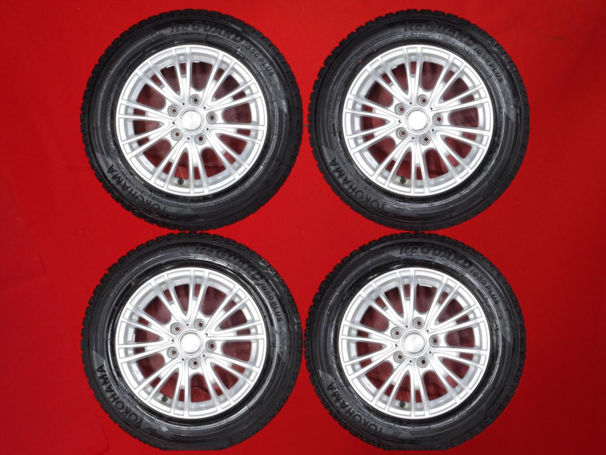 ヨコハマ アイスガード 5 プラス IG50 YOKOHAMA iceGUARD 5 PLUS IG50 195/65R15 91Q 5Wスポークタイプ 1P 6Jx15 +43 5/114.3 シルバー(銀色)系 ランディ チェイサー クラウン セフィーロ ステージア マークII セドリック シャリオ アテンザ スポーツ ステップワゴン スパー