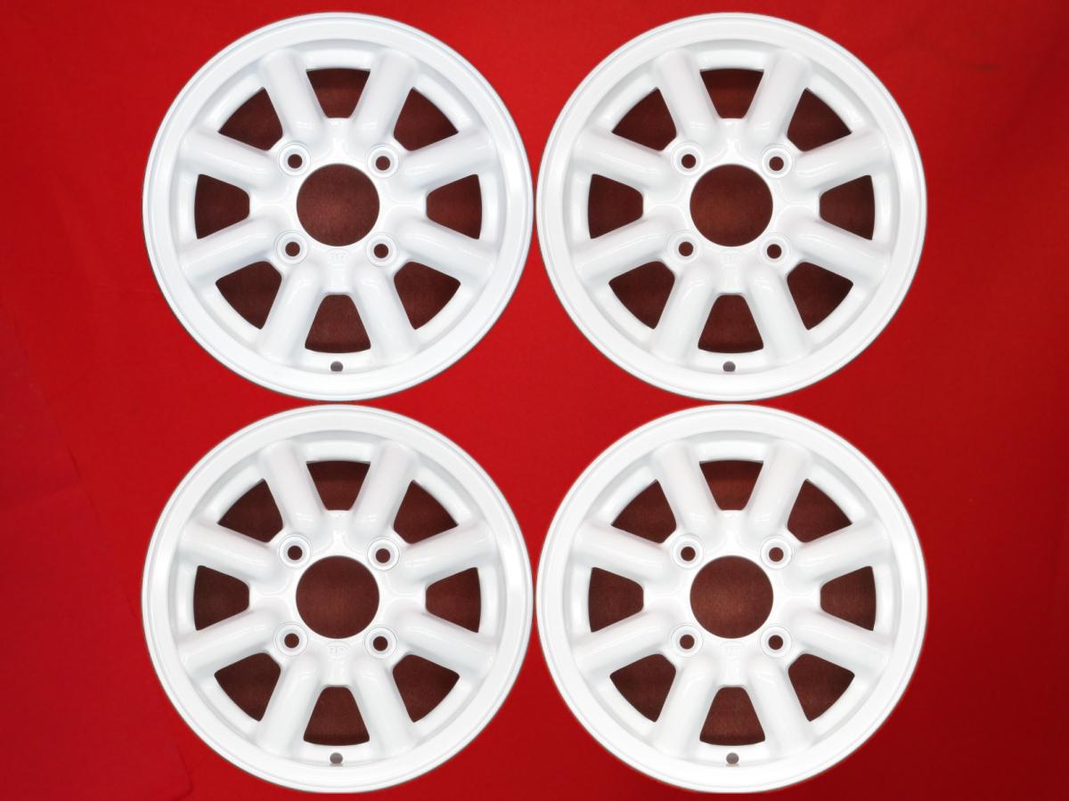 ブラックレーシング - 4.5Jx12 +45 4/110 ホワイト(白色)系 ミラ モデルノ オプティ オプティ クラシック ミラ660 リーザ