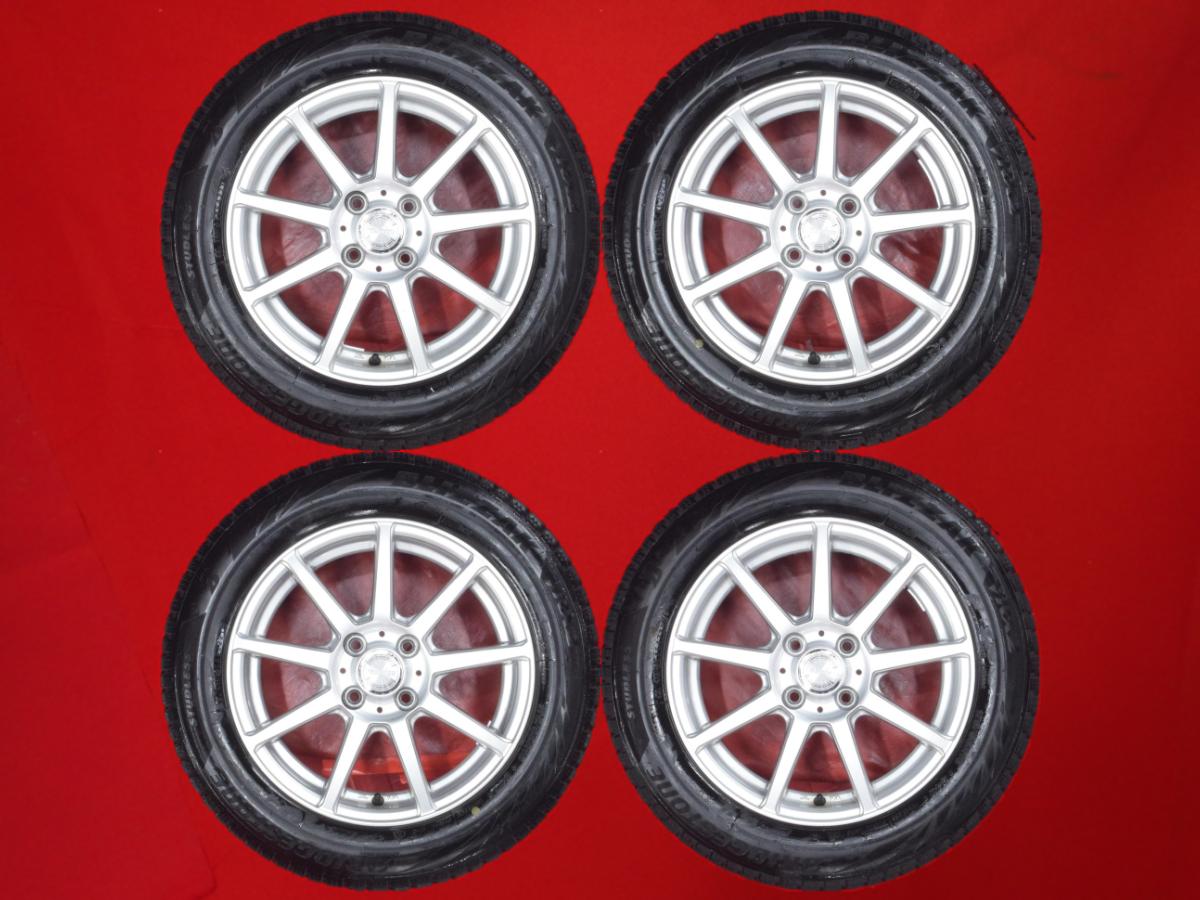 ブリヂストン ブリザック VRX2 BRIDGESTONE BLIZZAK VRX2 175/65R15 84Q 9スポークタイプ 1P 5.5Jx15 +42 4/100 シルバー(銀色)系 グレイス インサイト カローラ アクシオ キューブ フィット シャトル フィット イグニス カローラ フィールダー ヴィッツ アクア スイフト フ