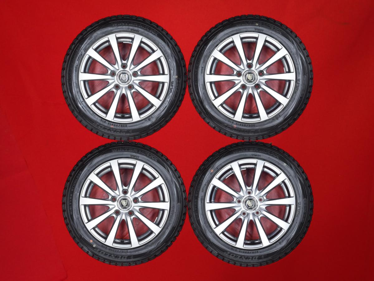 ダンロップ ウィンターマックス 01 WM01 DUNLOP WINTER MAXX 01 WM01 205/55R16 91Q 10スポークタイプ 1P 6.5Jx16 +38 5/114.3 ガンメタ系 シルビア ステップワゴン クラウン エステート クレスタ アスパイア セレナ リーフ e+ エディックス ビスタ ランサー エボリューショ