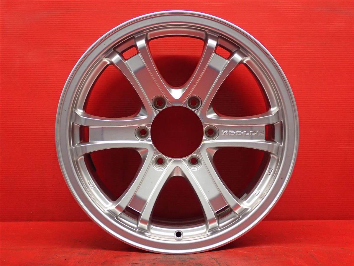 KEELER FORCE 6スポーク 7.5Jx17 +25 6/139.7 シルバー(銀色)系