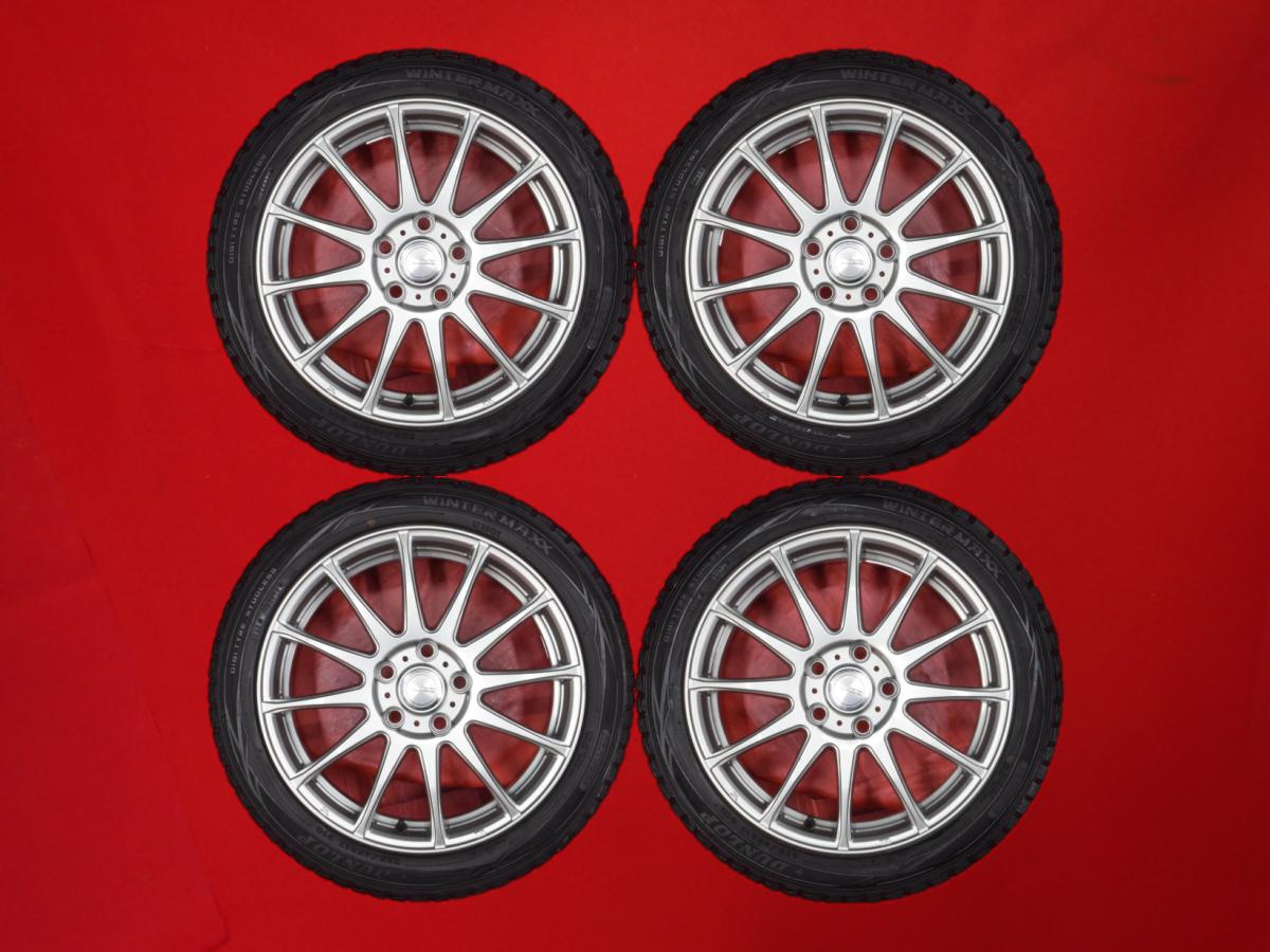 ダンロップ ウィンターマックス 01 WM01 DUNLOP WINTER MAXX 01 WM01 215/45R17 87Q 12スポークタイプ 1P 7Jx17 +38 5/114.3 ガンメタ系 オーリス クラウン アスリート マークII マークII ブリット カローラ ルミオン ブレビス