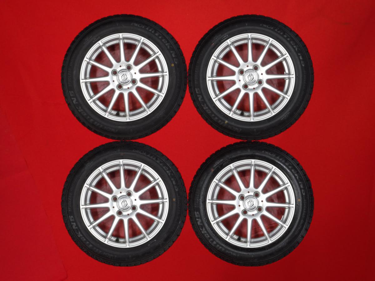 オートバックス ノーストレック N5 AUTOBACS NORTHTRECK N5 175/65R15 84Q 12スポークタイプ 1P 5.5Jx15 +42 4/100 シルバー(銀色)系 iQ スイフト マイクラC+C フィット ハイブリッド カローラ ヴィッツ カローラ フィールダー アクア フィット シャトル フィット イグニス