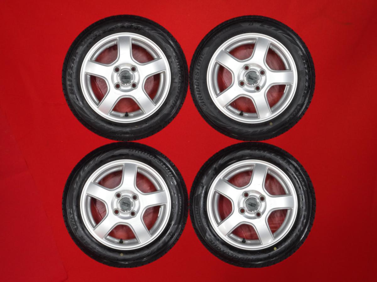 ブリヂストン ブリザック VRX2 BRIDGESTONE BLIZZAK VRX2 155/65R14 75Q 5スポークタイプ 1P 4.5Jx14 +45 4/100 シルバー(銀色)系 ミラ ココア ムーヴ コンテ エヌボックス スラッシュ ハイゼット キャディー デリカ ミニ ルークス プレオ プラス ハイゼットトラック ムーヴ