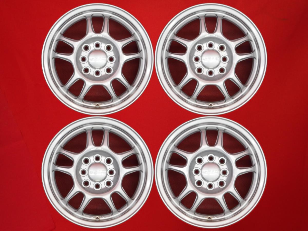 ザイン 7スポーク 6Jx14 +38 4/100 114.3 シルバー(銀色)系 MR2 カローラ レビン セラ ユーノス ロードスター スプリンタートレノ デミオ マーチ ロードスター スターレット カプチーノ