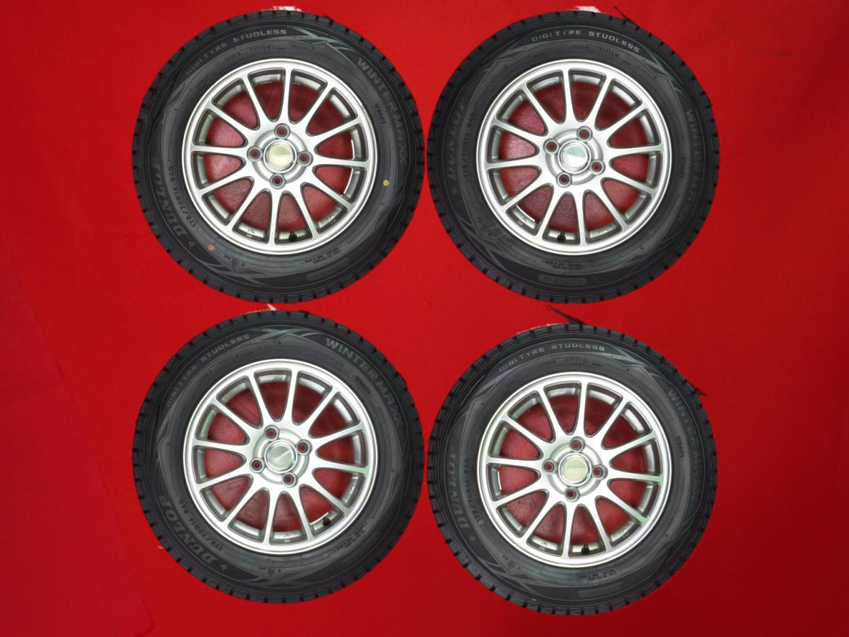 ダンロップ ウィンター MAXX 01(WM01) DUNLOP WINTER MAXX 01 175/70R14 84Q ECO FORME エコフォルム SE-12 5.5Jx14 +38 4/100 ガンメタ系 ポルテ カローラ カローラ ランクス アレックス カローラ フィールダー スプリンター ヤリス