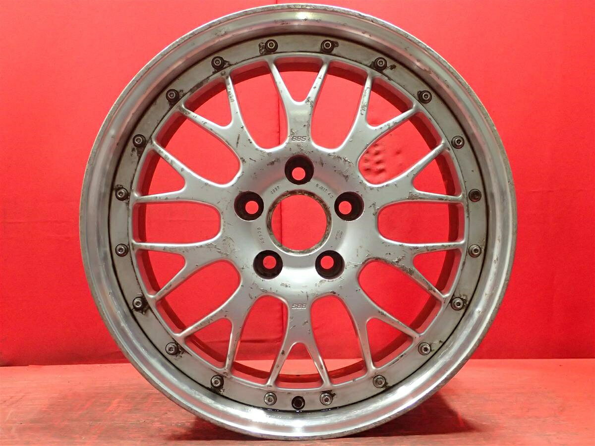 BBS RSM 8Jx17 +40 5/114.3 ポリッシュ系 シルバー(銀色)系