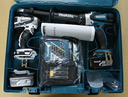 祝!楽天イ−グルス日本一!【マキタ正規登録販売店】【makita】夢のセット品”マキタ18V振動ドライバドリルHP458DRFX/インパクトドライバ−TD146DX2(本体のみ)(青・黒・白)【RCP】