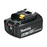 【マキタ正規登録販売店】【makita】(18V-6.0Ah・残容量表示)マキタリチウムイオンバッテリBL1860B