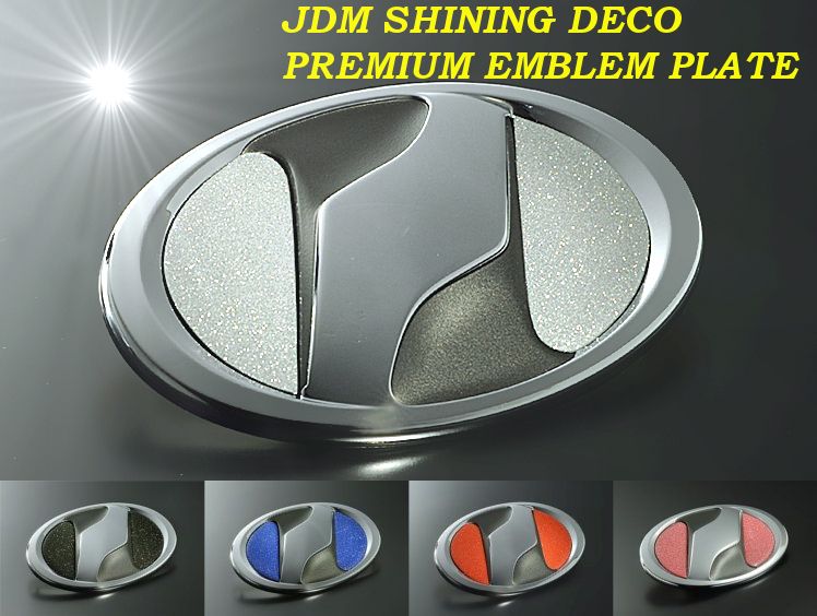 JDM シャイニングデコ プレミアムエンブレムプレート ヴォクシー 07.6〜 ZRR70.75W フロント JEP-NT02 特殊製法で輝き・耐久性を実現！