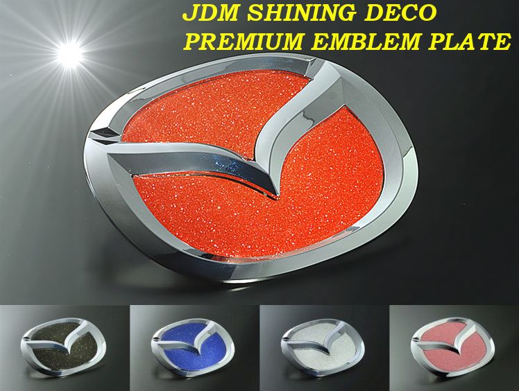 JDM シャイニングデコ プレミアムエンブレムプレート アテンザスポーツワゴン 02.6〜07.12 GY#W リア JEP-Z03 特殊製法で輝き・耐久性を実現！宝石のような輝き！