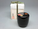 【茶道具/なつめ 茶器/棗】鵬雲斎好写 玉絵大棗 (翁春) 山中塗り