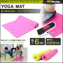 【全国送料無料】MDBuddy MD9010ヨガマット(約170x60cm厚さ6mm)エクササイズ・ダイエット・トレーニング・筋トレ・ヨガ・体幹トレーニング・マット・スポーツ・ジム・収納ケース付き・クッション・エクササイズ・折りたたみ・コンパクト・ポッキリ1000円/ヨガマット