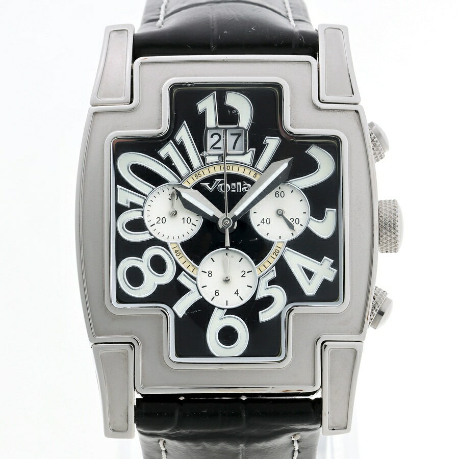 【中古】 ヴォアラ / Voila グランデ クルス　230・0・5040 ブラック/シルバー　クオーツ 商品番号 C-159217　新入荷