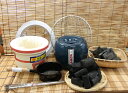 防災対策に!BBQにも!ちび七輪セット(卓上)火消壷付◆あす楽◆