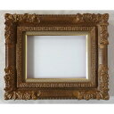 油彩額 油絵用額縁 角花小菊 F0 金 -新品