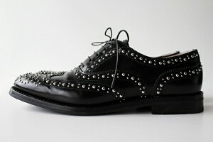 Church’sチャーチBURWOODスタッズウイングチップシューズ37【】【】【】【中古】*高価買取中*150810つ300バーウッドA73754靴革美品24cm